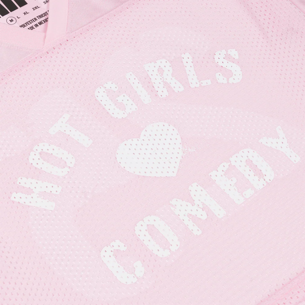 Hot Girls Cropped Pink Jersey - Image 4
